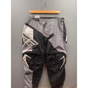 Fly Racing F-16 Motocross Pants Mens Grey Black Padded Off-Road Racing Size 38